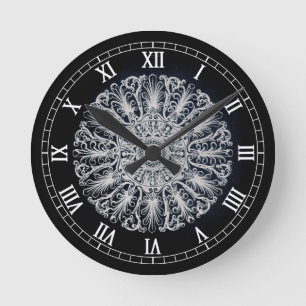 Victoriaans medaillonwandklok ronde klok