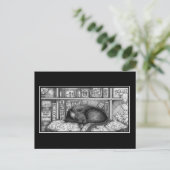 Victoriaans mediawisselaar Cat Briefkaart (Staand voorkant)