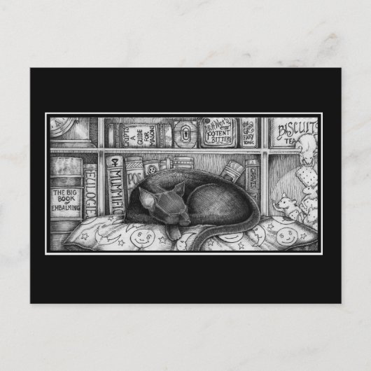 Victoriaans mediawisselaar Cat Briefkaart (Voorkant)