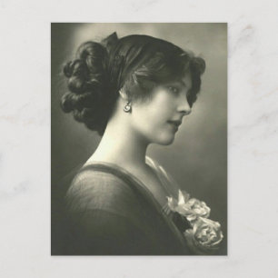 Victoriaans  meisje briefkaart