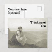Victoriaans Meisje Briefkaart (Voorkant / Achterkant)