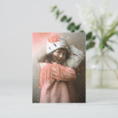  Victoriaans meisje Briefkaart (Staand voorkant)