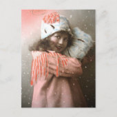 Victoriaans meisje Briefkaart (Voorkant)