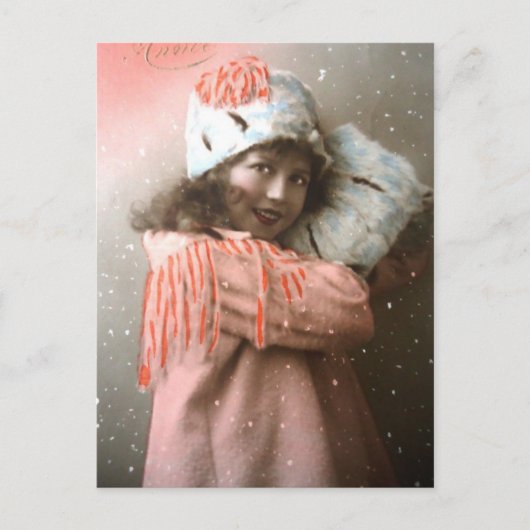  Victoriaans meisje Briefkaart (Voorkant)