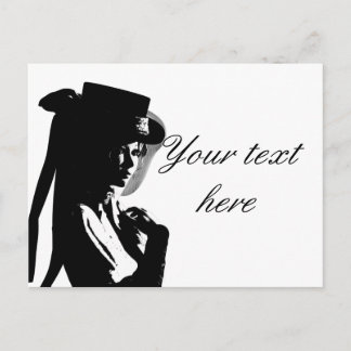 Victoriaans meisje briefkaart