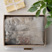 Victoriaans Meisje Decoupage Kerstmis Tissuepapier (Geschenk)