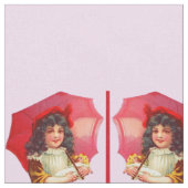 Victoriaans meisje en pop stof (Close Up)
