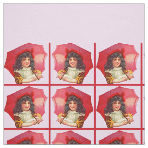 Victoriaans meisje en pop stof