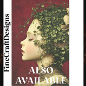 Victoriaans meisje, fluwelen jurk, wijnstokken BE4 Tissuepapier