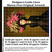 Victoriaans Meisje, Grote Bloemen Pet DK5L Decoupa Tissuepapier