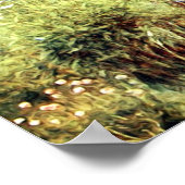 Victoriaans meisje in de Vloertuin Poster (Hoek)