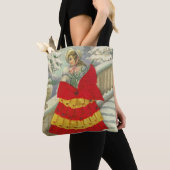Victoriaans meisje in de winter tote bag (Dichtbij)