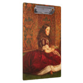  Victoriaans Meisje in Rood van Millais Klembord (Rechts)