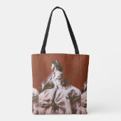 Victoriaans meisje in wit, alles-in-printtas tote bag (Achterkant)