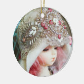 Victoriaans meisje keramisch ornament (Links)