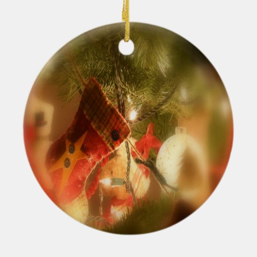 Victoriaans meisje keramisch ornament (Achterkant)