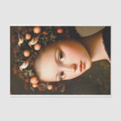 Victoriaans Meisje Kroonblad + Fruit BF4 Decoupage Tissuepapier (Voorkant)