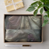 Victoriaans meisje met paraplu decoupage tissuepapier (Geschenk)
