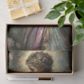 Victoriaans Meisje met Rozen Decoupage Tissuepapier (Geschenk)