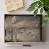Victoriaans meisje op tuinschaal tissuepapier (Geschenk)
