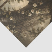 Victoriaans meisje op tuinschaal tissuepapier (Detail)
