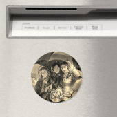 Victoriaans meisje paraplu regen Victoriaans dame Magneet (Insitu (Vaatwasser))