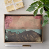  Victoriaans Meisje Raven & Rode Kool Rozen Tissuepapier (Geschenk)