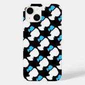 Victoriaans meisje Silhouette Cameo iPhone Case (Achterkant)