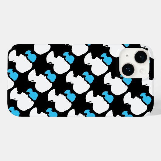 Victoriaans meisje Silhouette Cameo iPhone Case (Achterkant (horizontaal))