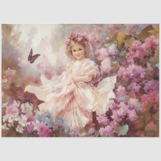 Victoriaans meisje tissuepapier (Voorkant)