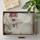  Victoriaans Meisje Winter Kerstmis Decoupage Tissuepapier (Geschenk)