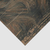 Victoriaans Meisje Zwarte Kat Rode Poppies Abstrac Tissuepapier (Detail)