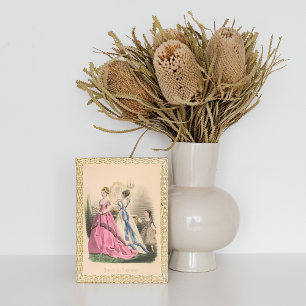 Victoriaans Meisjes Frans Paris Mode Vintage Ad Poster