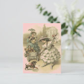  VICTORIAANS MEISJES OP EEN BRIEFKAART VAN DE DRIE (Staand voorkant)