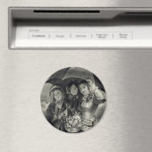 Victoriaans meisjes paraplu regenachtige dag Victo Magneet (Insitu (Vaatwasser))