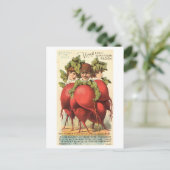  Victoriaans mensen met radijs lichamen Briefkaart (Staand voorkant)