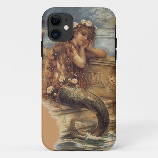 Victoriaans Mermaid iPhone Case (Achterkant)