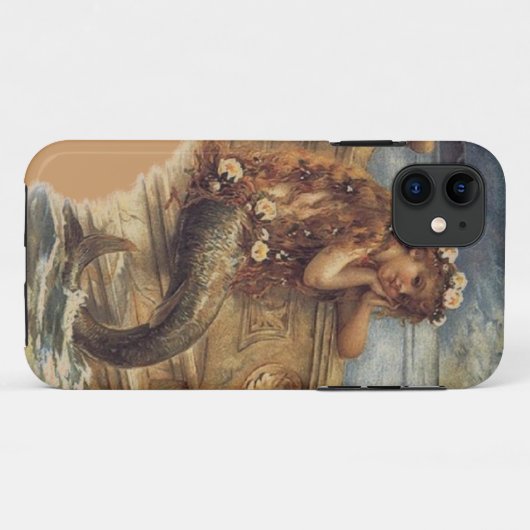 Victoriaans Mermaid iPhone Case (Achterkant (horizontaal))