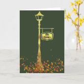 Victoriaans messing Lamp post lantaarn kaart groen (Gele Bloem)