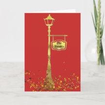 Victoriaans messing Lamp post lantaarn rood goud