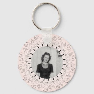 Victoriaans met Fancy Lijst Gepersonaliseerd Sleutelhanger