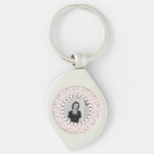  Victoriaans met Fancy Lijst Gepersonaliseerd Sleutelhanger (Voorkant)