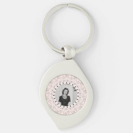 Victoriaans met Fancy Lijst Gepersonaliseerd Sleutelhanger (Voorkant)