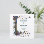 Victoriaans middeleeuwse stijl kaart (Staand voorkant)