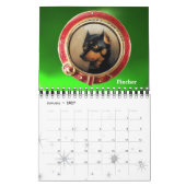 VICTORIAANS MINIATURE DOG PORTRAITS 2017 Green Kalender (Jan 2027)