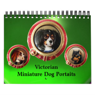 VICTORIAANS MINIATURE DOG PORTRAITS 2017 Green Kalender