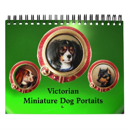 VICTORIAANS MINIATURE DOG PORTRAITS 2017 Green Kalender (Hoes)
