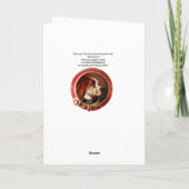 VICTORIAANS MINIATURE DOG PORTRAITS Bloodhound Feestdagen Kaart (Achterkant)