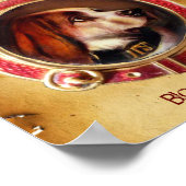 VICTORIAANS MINIATURE DOG PORTRAITS Bloodhound Poster (Hoek)