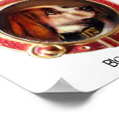 VICTORIAANS MINIATURE DOG PORTRAITS Bloodhound Poster (Hoek)